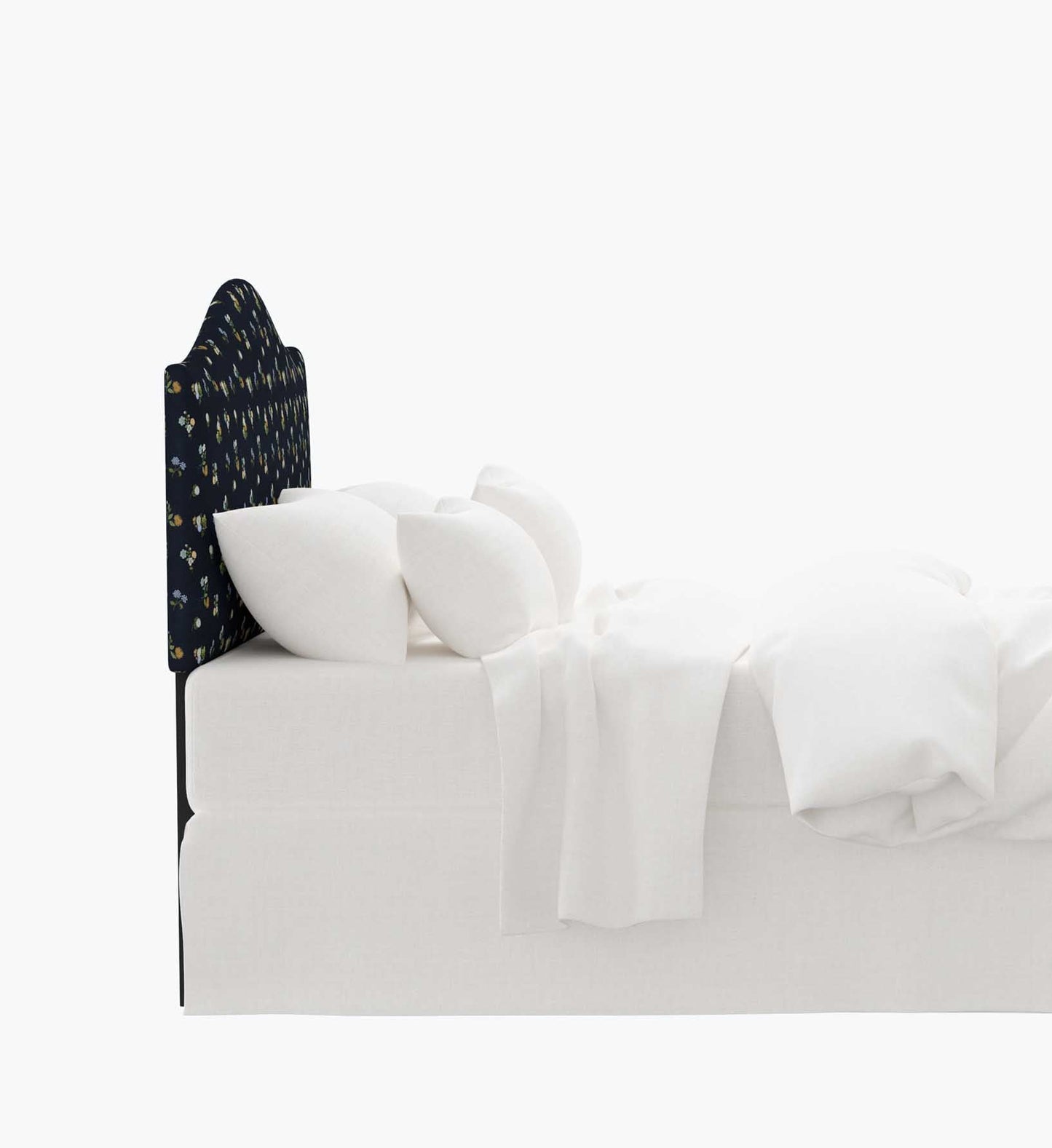 Mayfair Headboard - Ditsy Dahlia Navy