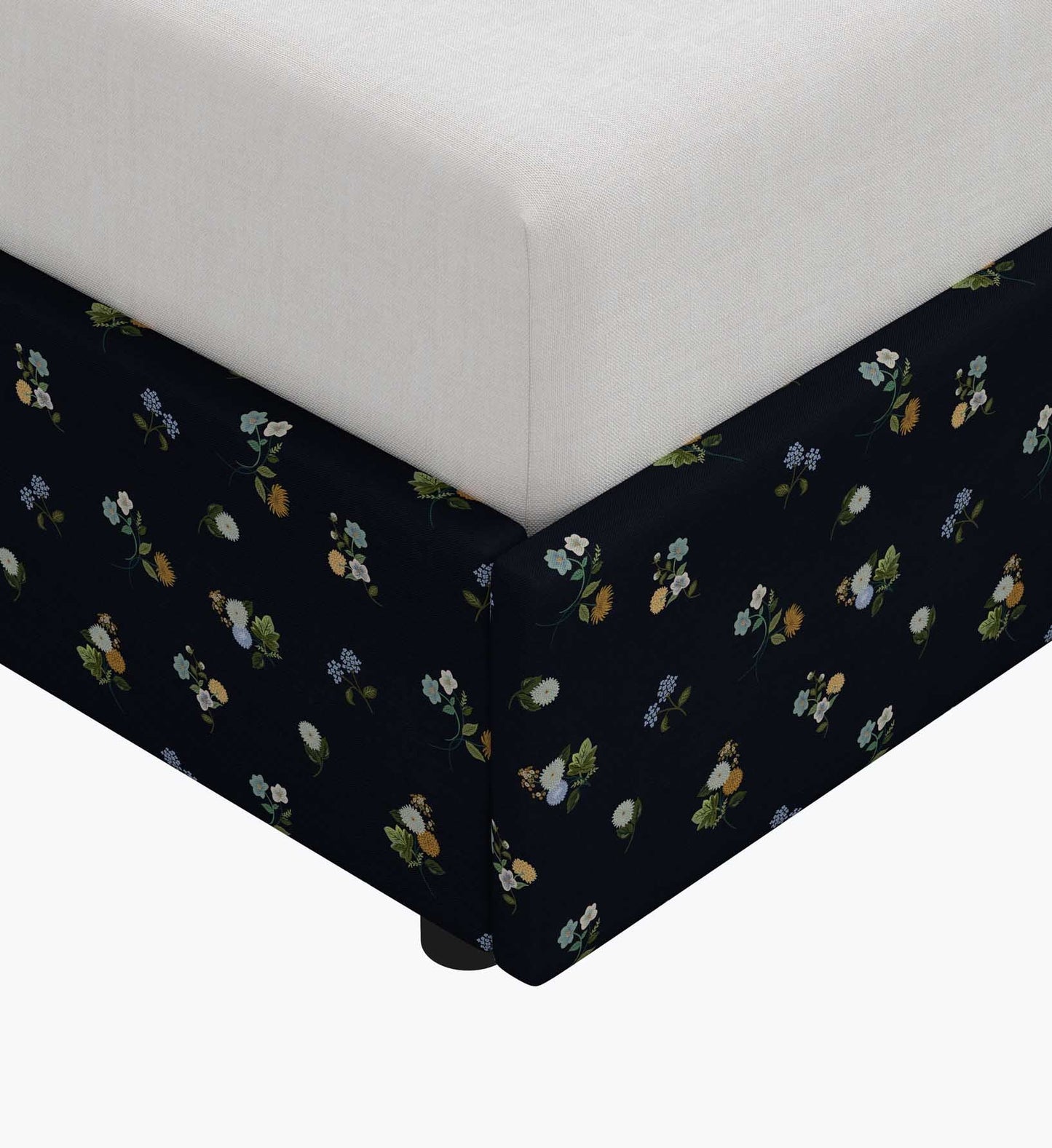 Hampton Bed - Ditsy Dahlia Navy
