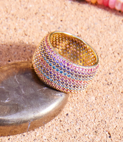 Colorful Crystal Ring