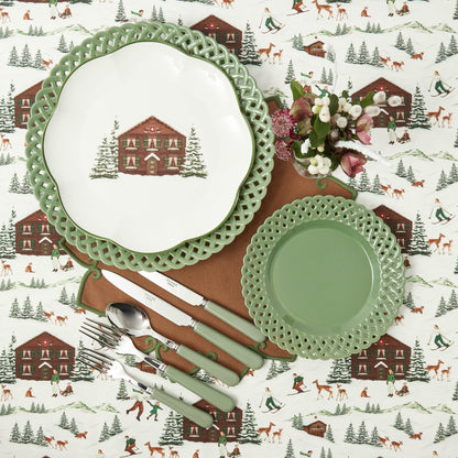 Alpine Chalet Dinner Plate