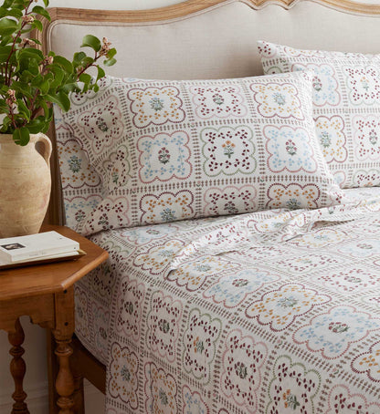 Percale Fitted Sheet - Lottie
