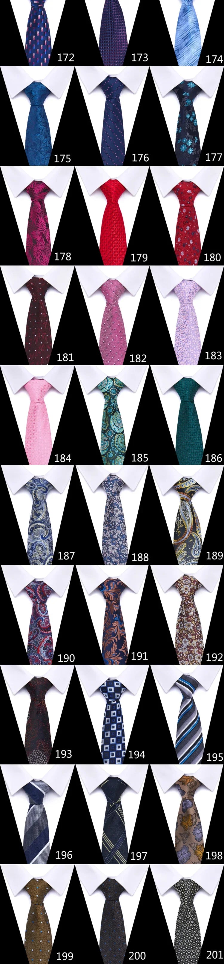 Tie For Men Newest design Luxurious 7.5 cm Necktie Shirt Accessories Striped Dark Red Man's New Year's Day
