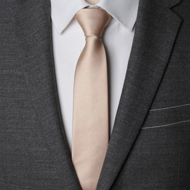 Men Necktie Zipper Lazy Tie Fashion Solid 6cm Ties Business for Man Gravatas Handkerchief Bowtie Mens Wedding Shirt Accessories