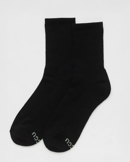 Ribbed Socks - Black