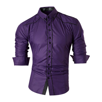 jeansian Spring Autumn Features Shirts Men Casual Shirt New Arrival Long Sleeve Casual Male Shirts K034