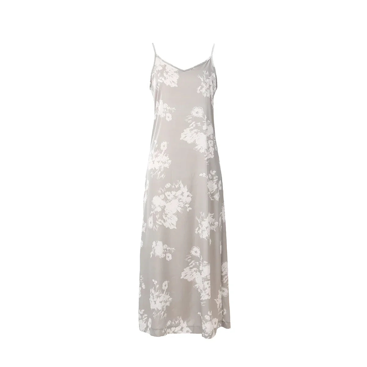 AP 2025 Spring and Summer Women Floral Printing Satin Slip Dress Knitting Cardigan Fashion