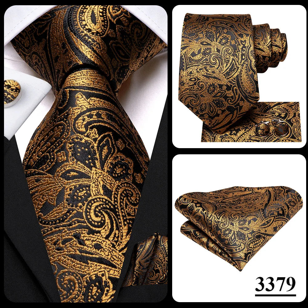 Hi-Tie Blue Business Solid 100% Silk Men's Tie NeckTie 8.5cm Ties for Men Formal Luxury Wedding High Quality Gravata