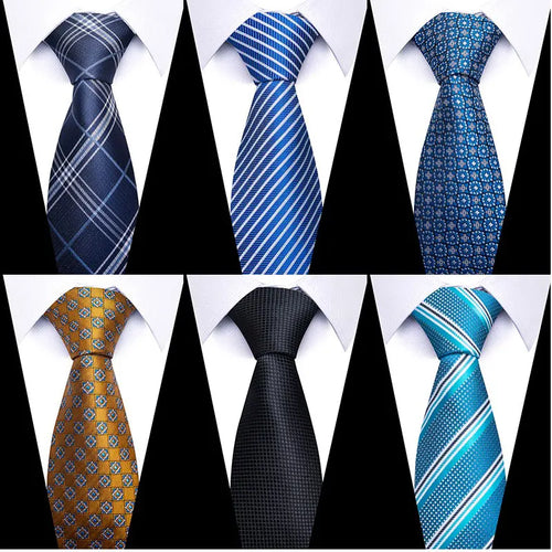 Tie For Men Newest design Luxurious 7.5 cm Necktie Shirt Accessories Striped Dark Red Man's New Year's Day