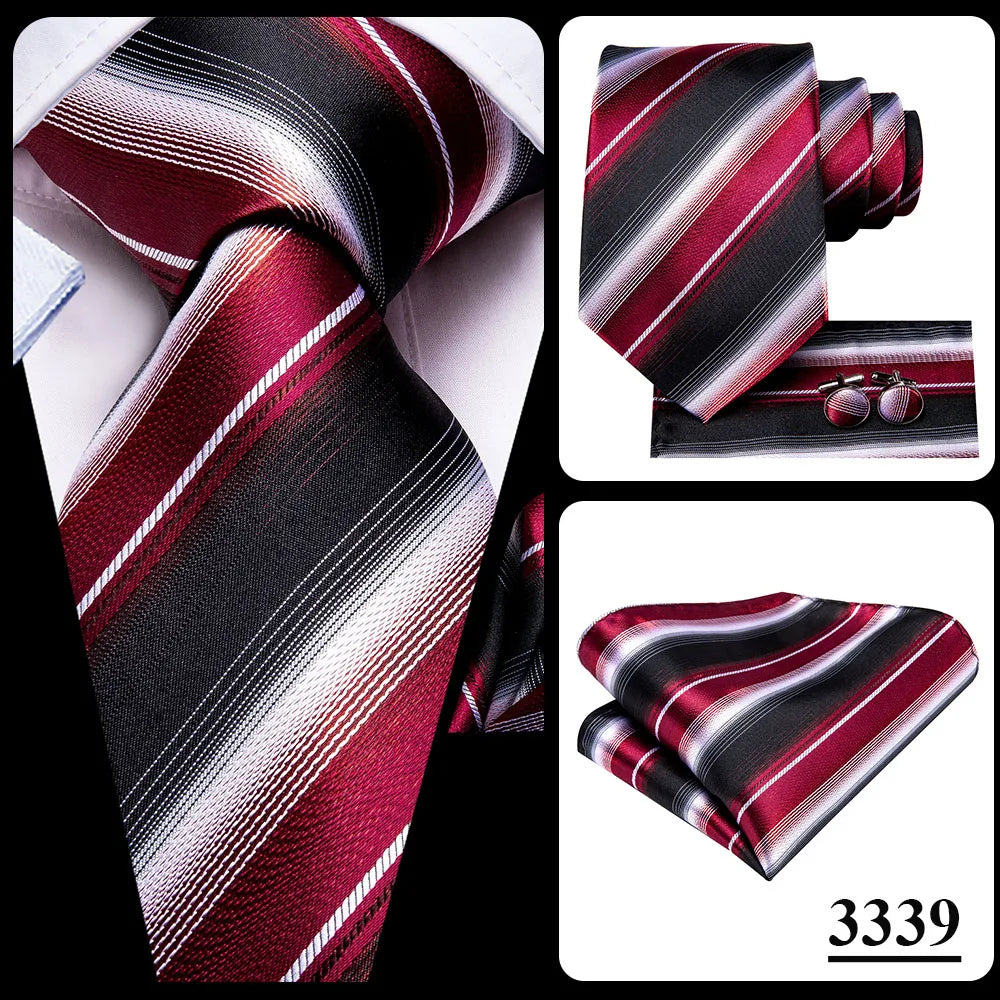 Hi-Tie Blue Business Solid 100% Silk Men's Tie NeckTie 8.5cm Ties for Men Formal Luxury Wedding High Quality Gravata