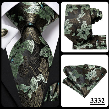 Hi-Tie Blue Business Solid 100% Silk Men's Tie NeckTie 8.5cm Ties for Men Formal Luxury Wedding High Quality Gravata