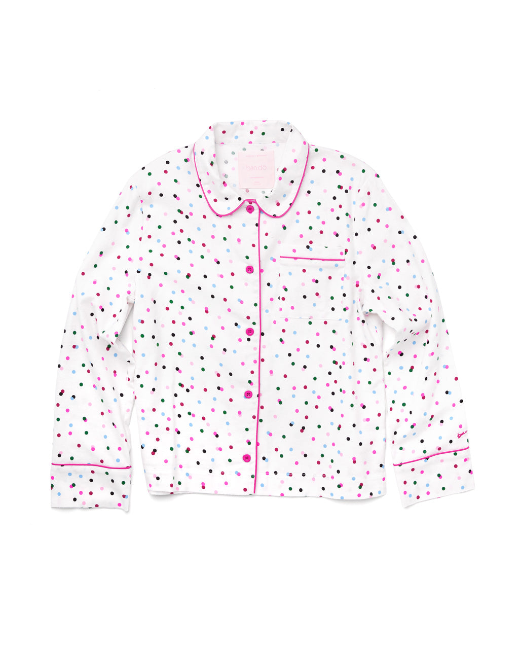 Long Sleeve Leisure Shirt - Party Dots