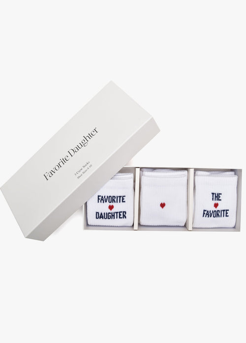 THE FAVORITE DAUGHTER HEART SOCK BOX SET