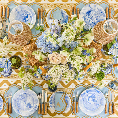 Julia Blue Marbled Starter Plate (Set of 4)