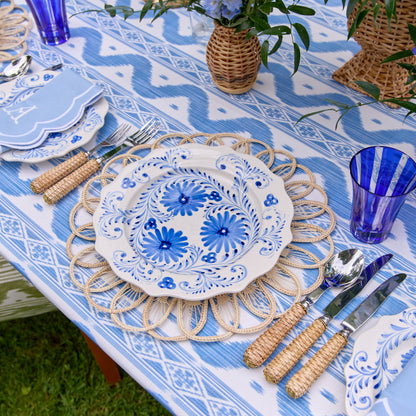 Blue Flowers Dinner Plate
