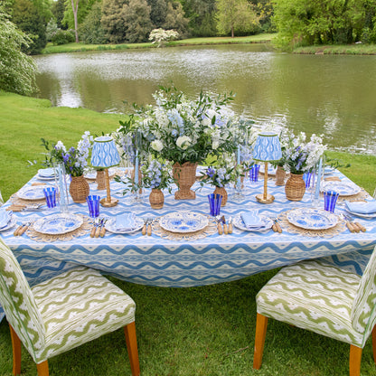 Blue Flowers Starter Plates (Set of 4)